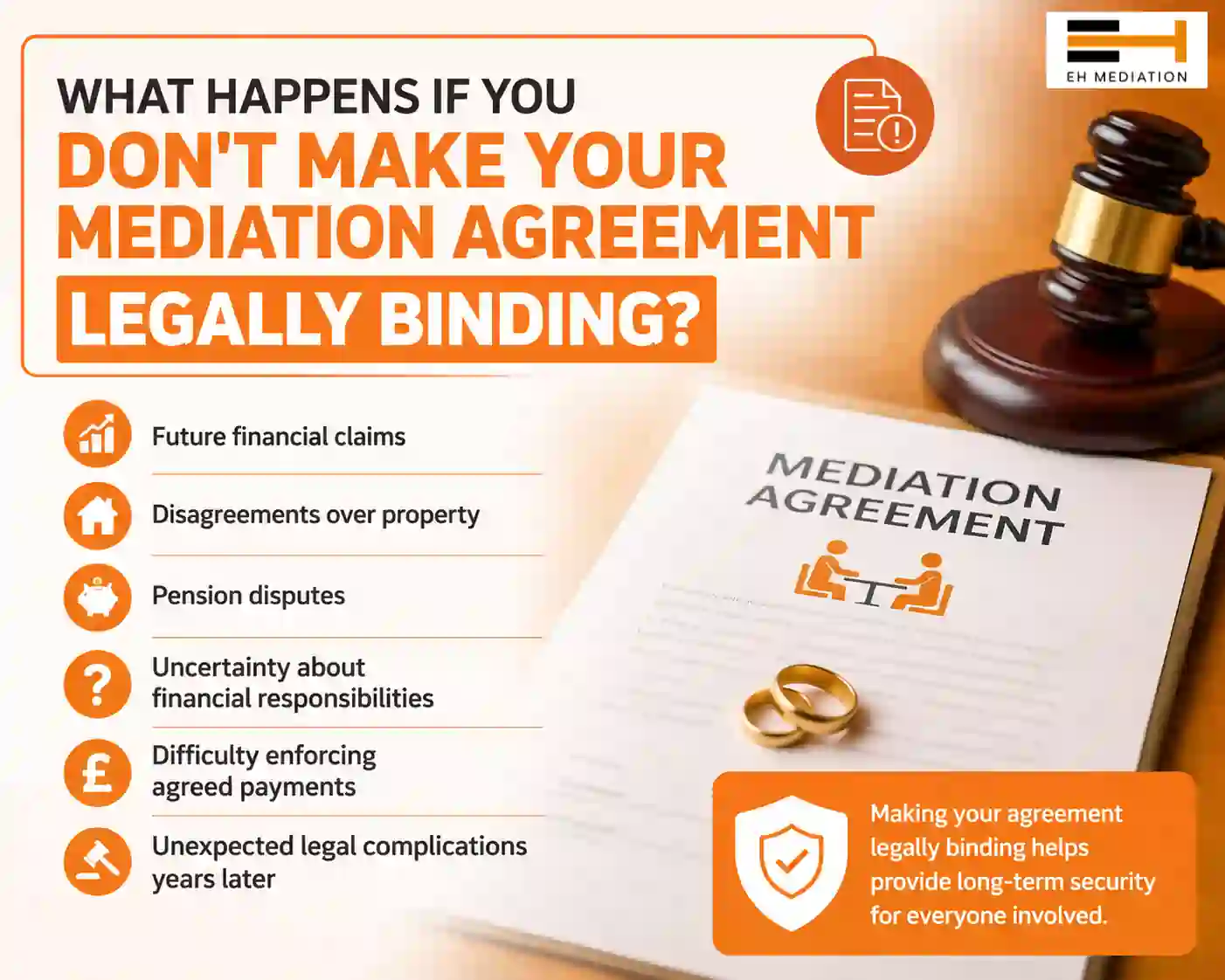What Happens If You Don't Make Your Mediation Agreement Legally Binding Oadby?